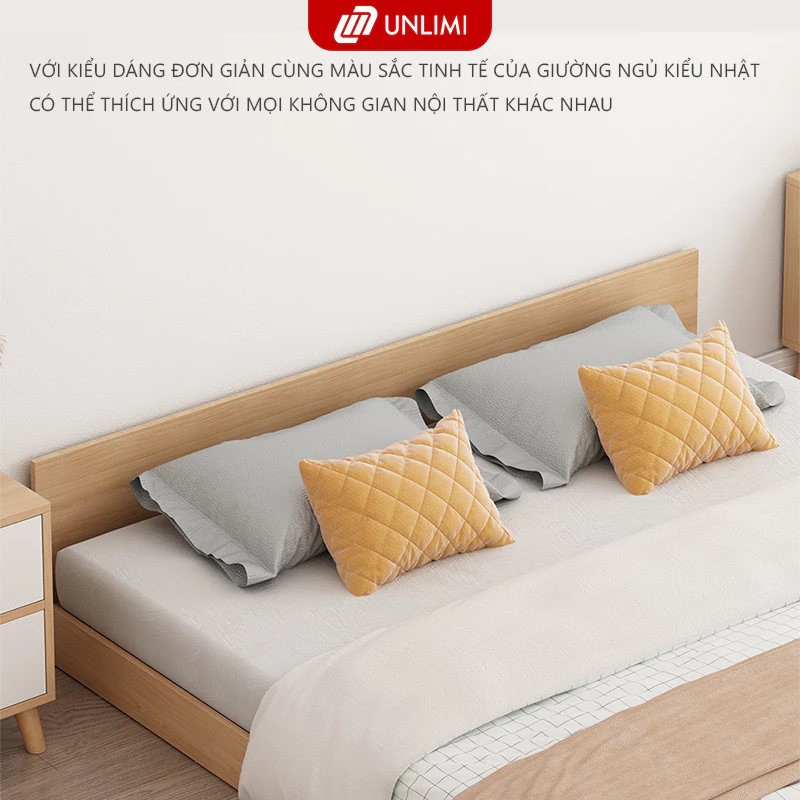 Giường bệt kiểu Nhật gỗ 1M2 x 2M 1M6x2M 1M8 x 2M MDF